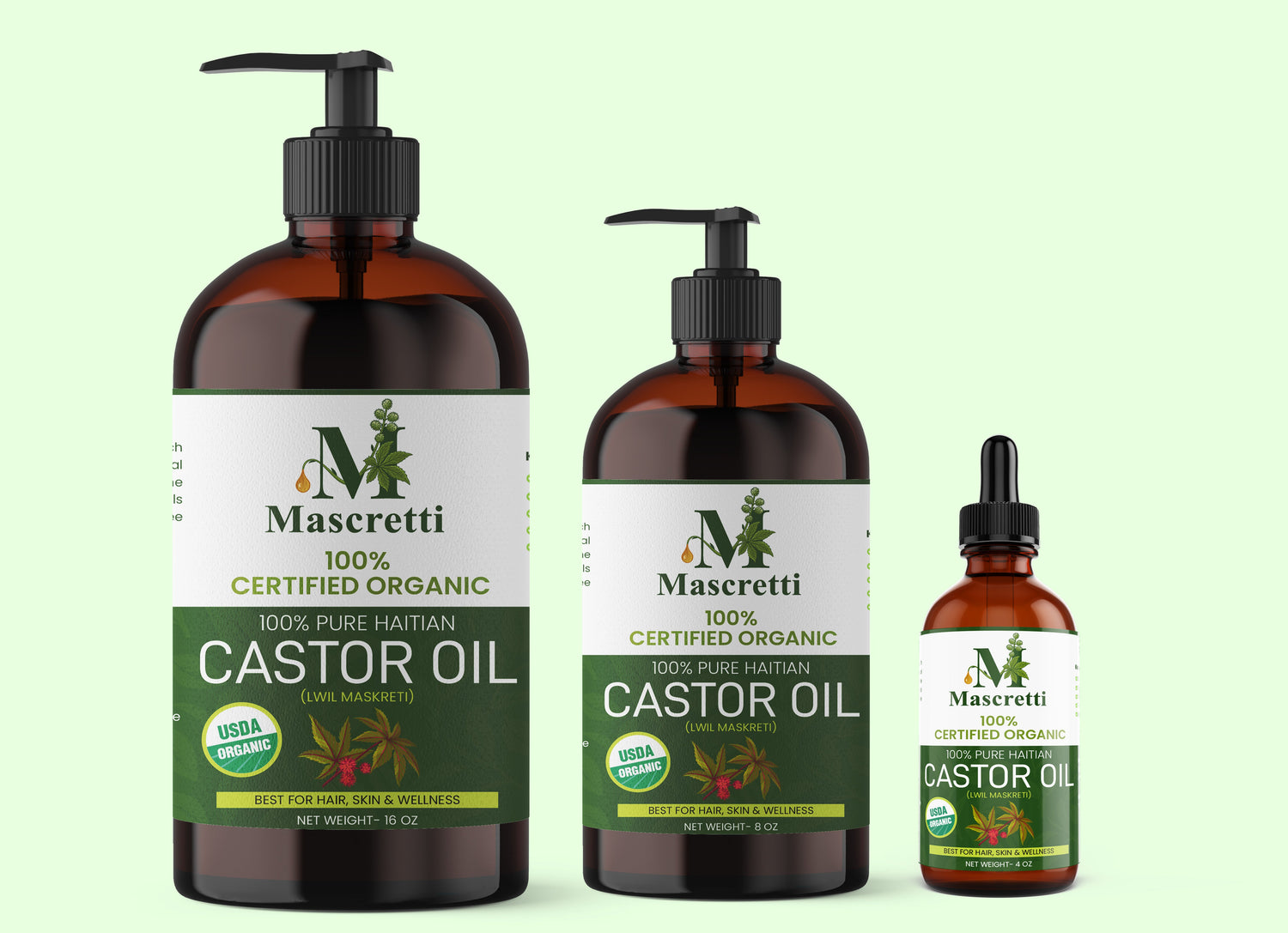 CASTOR OIL BOTTLES