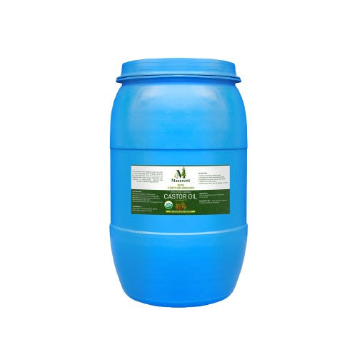 DRUM- 50 Gallons- MASCRETTI Oils® USDA Certified 100% Organic 100% Traditional Haitian Castor Oil (Lwil Maskreti)